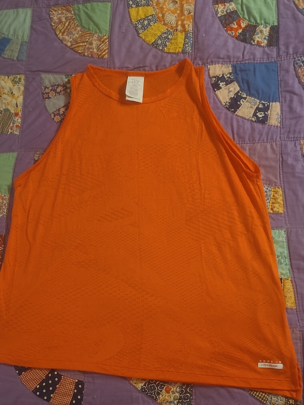 Reebok Bright Orange Performance Tank Top